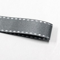 카네이션리본 선물포장리본 꽃포장리본 골지 스티치 리본 (폭 5mm 길이90m)(폭 10mm/15mm 길이 45m), 55(그레이), 15mm