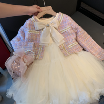 (당일발송) 마이슈마켓 여아 핑크 원피스 자켓 세트 결혼식 하객룩 봄 가을