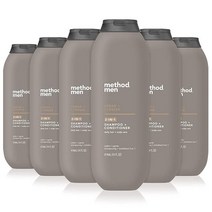Method 남성용 2-in-1 샴푸 + 컨디셔너 씨 서프 6팩 & 써프 6개입, Cedar + Cypress