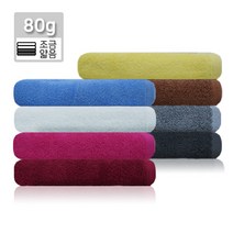 국산 중형 80미용(33x76cm 80g) 순면 업소용 수건 타올 피부관리실 미용실 피트니스센터 헬스장 땀수건, 파란색
