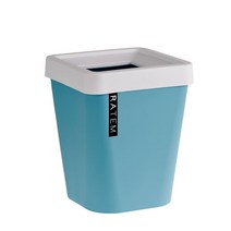 씨에스리빙 프라템 휴지통 엣지 6L, 화이트, 1개