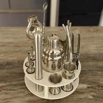 바텐더 셰이커 키트 세트 스테인레스 랙 믹서 칵테일, 350ml이코노미세트