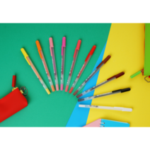 젤리롤펜 사쿠라겔리롤 파인 메탁릭 화이트 일본 젤펜 젤잉크펜, 겔리롤 파인, 블랙