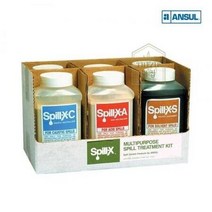 유해물질 중화 분말응고제 분말흡착제 스필엑스 복합키트 산성 염기성 중화제 솔벤트 흡착제 실험실 연구실, 상세페이지 참조