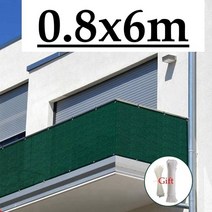 짙은 녹색 hdpe 발코니 개인 정보 보호 그물 울타리 차폐 안티 uv 방풍 아파트 발코니 보호 테라스 쉼터 개인 정보 보호 그물, 0.8x6m