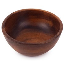 아카시아 우드 나무 다용도 볼 12.5cm 보울 플레이트 그릇 원목 샐러드 홈카페 감성