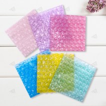 파손방지 하트 뽁뽁이 포장봉투 에어캡 10x10, E옐로