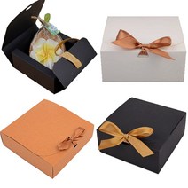 답례떡상자 쿠키 기프트 크래프트 박스 단상자 쿠키포장, 대(블랙)