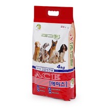 도그랑 에이스 절약형 리필용 4kg 고급성견용 강아지사료, 1개
