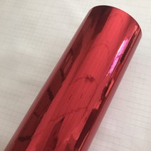 수전사필름 자동차 랩핑지 실버 미러 크롬 전기 도금 비닐 자동차 포장 호일 데칼 오토바이 장식 멤브레인, 02 Red_01 10cm x 152cm, 1개