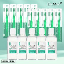 닥터민 투웨이 가글 300ml 2개 외 듀얼헤드 칫솔 휴대용 무알콜 입냄새 제거 추천 100년 의사가문 치과의사 제작, 투웨이가글300ml 5개+듀얼헤드칫솔10개(그린)