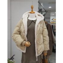 써스데이아일랜드 퍼 후드 다운 점퍼 T218MDJ239(1304250)