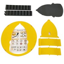 재사용 가능 마우스 트랩 플라스틱 버킷 뚜껑 쥐 마우스용 인도적 또는 치명적인 쥐덫 멀티 캐치 자동 리셋 플립 슬라이드, [01] Updated Yellow, 01 Updated Yellow