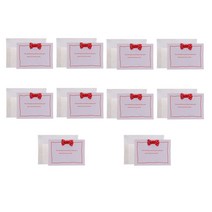 GHSHOP 10 조각 미니 생일 카드 청첩장 Bowknot 무작위 색상으로 인사말 카드 감사합니다, 종이, 다색