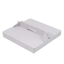 크라운포장 손잡이형 무지 화이트(W) 피자박스 (345 X 345 X 45mm) 50개입, 50개