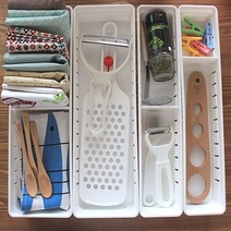 싱크대 서랍 칸막이 정리함 2사이즈 수저 정리 트레이 다용도 주방 소품 보관함, 1개, S사이즈