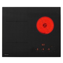 린나이 3구 스탠딩 하이브리드 전기레인지 HYF3200N [ 80mm / 유로케라 글라스 대화구 구성 잠금기능 ], 단품