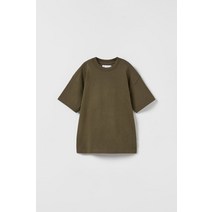 자라 ZARA 키즈 프리미엄 플레인 티셔츠 - 카키 베이비 224625262