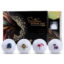 [SAINTNINE] 세인트나인 익스트림 소프트 블랙 3피스 골프공 1더즌, 익스트림소프트블랙3피스1더즌, 단품, 선택완료