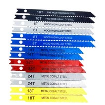 컷소 날 컷쇼 컷쏘 컷쏘톱 교체 14pcs U-정강이 지그 톱 블레이드 세트 플라스틱 나무 절단 도구에 대 한, 한개옵션0