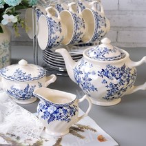 영국 존슨브라더스 레트로 빈티지 엔틱 찻잔세트 다구 커피잔, 실버컵스탠드