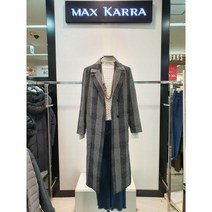 [막스카라] [막스카_라] 막스카_라 베이직 체크 롱 코트 M04MWL002MEB1 (P0