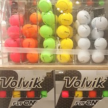 볼빅 2피스 골프공 24개입 무광, 무광 레인보우, 1박스