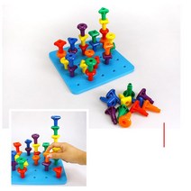 유아수학학원 소근육발달 수개념 도형쌓기 블록맞추기 16개월아기장난감 두돌선물 2세