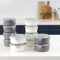 플라팜 밀폐 3칸 직장인도시락통 2P세트 냉동밥보관용기 반찬통, 소형 1세트(아이보리1p+그레이1p), 1set, 2P