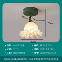 계단리프트 핸드카 대차 전동 가정용리프트 농업용운반차 프랑스어 크림 꽃 침실 침대 옆 벽 램프 따뜻한 농촌 장식 조명 거실 배경 통로 계단 돌출, 2.acrylic lampshade - 3 색상s ad