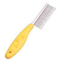 스테인레스 스틸 애완 동물 헤어 리무버 브러시 개 손질 빗 고양이 마사지 빗 고양이 헤어 리무버 빗 애완 동물 미용 청소 용품, YW, 하나