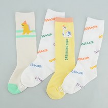 슈가앤 유아동용 YA다이노소어 4켤레 반장세트