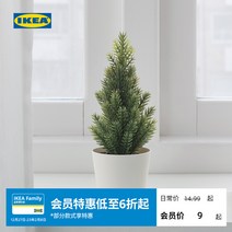 인조식물 [크리스마스 시리즈] IKEA IKEA VINTERFINT 인조 화분 모의 녹색 식목 나무 인테리어조화, 1. 화분 실내/실외/크리스마스 트리 그린 6 cm 인