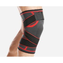 슬개골 십자인대 무릎 보호대 군인 등산 헬스 러닝 스쿼트 댄스 파워렉 니랩 니슬리브, 블랙 L