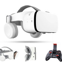 3D VR AR 스마트안경 블루투스 Bobovr Z6 안경 가상 현실 몰입형 헤드셋 무선 스마트폰 구글 카드보드 박스 컨트롤러 포함, [01] Only VR no box
