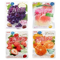 메이지 과즙구미 포도 딸기 감귤맛 51g 젤리 택 1, 포도맛