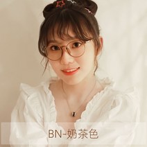 빈티지 투명테 안경 라운드 동그란 명품 안경테 남자 여자 투명 무도수 오버사이즈