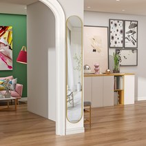 부착형 전신거울 붙히는 인테리어 특이한 아치형 심플, 25.120블랙 프레임