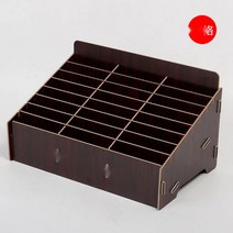 명함수납함 핸드폰 오피스 호텔 꽂이 스탠드 사무실 케이스, 24칸다크호두