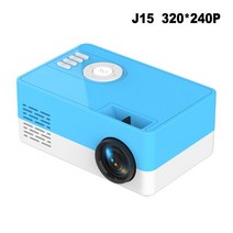 Salange J15 Pro Led 미니 프로젝터 홈 시어터 용 480x360 픽셀 1080P 지원 HDMI 호환 USB 오디오 비디오 비머, J15 Blue_EU 플러그