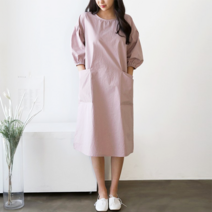 NewCare 여성 데일리 롱원피스 빅포켓 퍼프 롱원피스