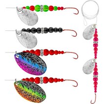 질 Good 낚시 루어 리그 스피너 미끼 민물 소금물 만드는 월리 블레이드, A - Walleye Rig 5pcs