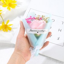 제조 업체 공급 미니 아기의 호흡 말린 꽃 꽃다발 작은 꽃 국경 간ins사진 소품 선물 상자 장식 꽃, 분말 장미 비누 꽃 분홍색과 흰색 파란 종이 종이를 통