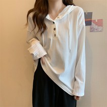 오버클래쓰 여성 후드 티셔츠 루즈핏 기본 긴팔 무지 데일리룩