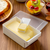 이노마타 버터 전용 커터 보관 케이스 화이트 홈베이커리 자르기 소분 저장 일체, 1개