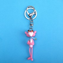 크리 에이 티브 Leggy 핑크 팬더 열쇠 고리 연인 귀여운 만화 인형 가방 펜던트 열쇠 고리 남성과 여성 액세서리키홀더 자동차키링, 목도리.