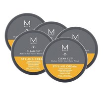 폴미첼 MITCH 클린 컷 남성용 스타일 크림 왁스 미디움홀드 85g Paul Mitchell MITCH Clean Cut Styling Cream, 5개