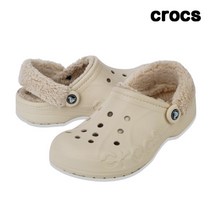 [크록스(CROCS)] 크록스 바야 라인드 퍼즈 스트랩 클로그 윈터 화이트 206633-1