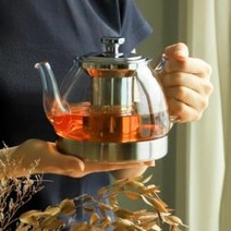 안전한 유리 티포트 차주전자 1.2L, 페르비타 인덕션 유리 티포트1.2L