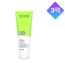 ACURE Curiously 클레리파잉 샴푸 레몬그라스 아르간 Curiously Clarifying Shampoo Lemongrass Argan 237ml 3개